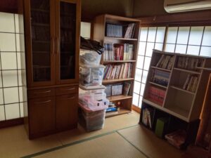 福山市伊勢丘町の不用品回収の作業前