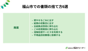 福山市で書類の捨て方6選